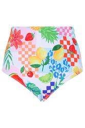 YOURS Plus Size Pink Mixed Tropical Super High Waist Bikini Brief | Yours Clothing 8