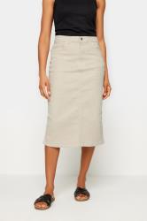 M&Co Cream Ecru Denim Midi Skirt | M&Co  1