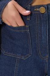 LTS Tall Blue Seam Front Pocket Wide Leg Jeans | Long Tall Sally  5