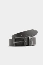 BadRhino Black & Silver Bonded Leather Belt