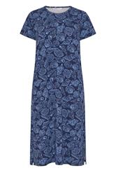 YOURSET Plus Size 2 PACK Blue Star & Shell Print Midaxi Nightdresses | Yours Clothing 8