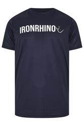 IronRhino Big & Tall Navy Blue Branded Performance T-Shirt