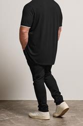 BadRhino Big & Tall Black Tapered Fit Stretch Jeans | BadRhino 2