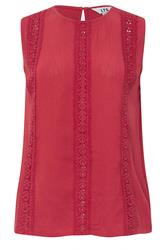 LTS Tall Women's Wine Red Detailing Top | Long Tall Sally 5