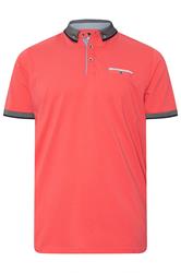BadRhino Big & Tall Orange Chambray Polo Shirt