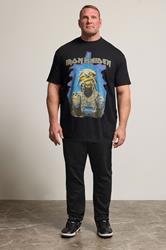 BadRhino Big & Tall Black & Blue Extra Long Iron Maiden Graphic T-Shirt | BadRhino 1
