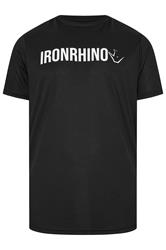IronRhino Big & Tall Black Branded Performance T-Shirt