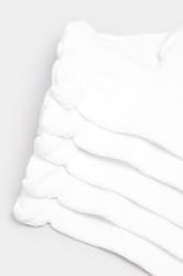 YOURSET 5 PACK Plus Size White Trainer Liner Socks | Yours Clothing 5