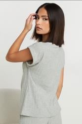PixieGirl Petite Women's Grey Ribbed Cowl Neck Top | PixieGirl 2