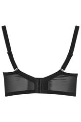 YOURS Plus Size Black Smooth Classic Non-Padded Underwired Full Cup Bra | Yours Clothing 2