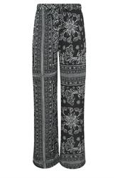LTS Tall Black Paisley Wide Leg Trousers