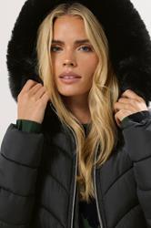M&Co Petite Black Padded Puffer Jacket | M&Co 4