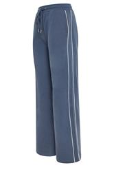 LTS Tall Women's Indigo Blue Pipe Detail Wide Leg Joggers | Long Tall Sally 6