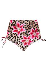 YOURS Plus Size Animal High Waist Tummy Control Bikini Briefs | Yours Clothing 6