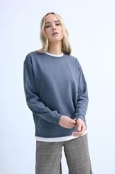 LTS Tall Women's Denim Blue & White Cotton Layered Top | Long Tall Sally 3