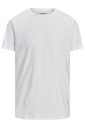 JACK & JONES Big & Tall White Jenoa Crew T-Shirt
