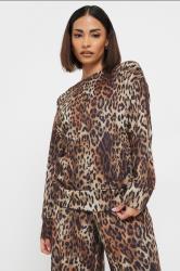 PixieGirl Petite Women's Brown Soft Touch Leopard Print Jumper | PixieGirl 3