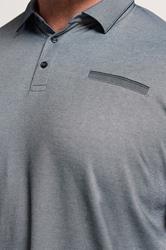 BadRhino Big & Tall Navy Blue Textured Polo Shirt | BadRhino 4