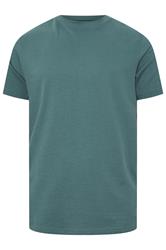 BadRhino Big & Tall Green Seersucker Textured T-Shirt