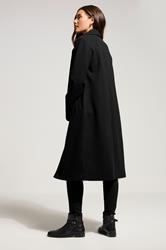 LTS Tall Black Formal Midi City Coat | Long Tall Sally 2