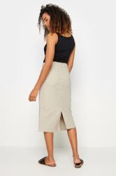 M&Co Cream Ecru Denim Midi Skirt | M&Co  4