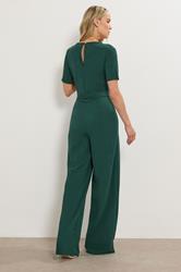 LTS Tall Dark Green Belted Jumpsuit | Long Tall Sally  2