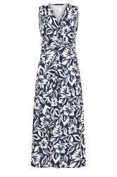 M&Co Petite Navy Blue Floral Twist Front Maxi Dress | M&Co 5