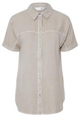 PixieGirl Petite Stone Brown Short Sleeve Shirt