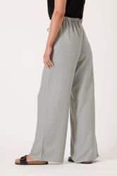 LTS Tall Women's Light Grey Textured Wide Leg Trousers | Long Tall Sally 2