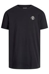 JACK & JONES Big & Tall Black 'Eye' Print T-Shirt
