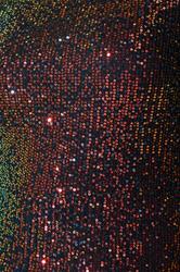 YOURS LONDON Plus Size Black Rainbow Gathered Sequin Midi Dress | Yours Clothing  5