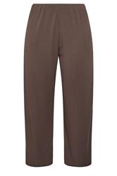 LIMITED COLLECTION Plus Size Brown Ribbed Wide Leg Trousers | Yours Clothing 6