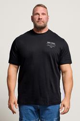 JACK & JONES Big & Tall Black Studio Graphic T-Shirt | BadRhino 3