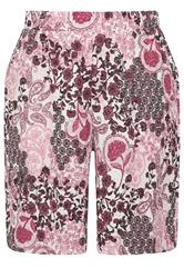 YOURS Curve Pink Paisley Print Textured Shorts