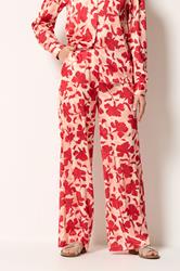 LTS Tall Women's Pink Floral Satin Wide Leg Trousers | Long Tall Sally 2