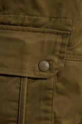 KAM Khaki Green Canvas Cargo Shorts | BadRhino 2