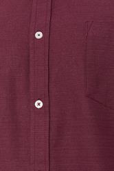 BadRhino Big & Tall Burgundy Red Long Sleeve Slub Shirt | BadRhino 9
