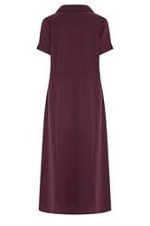 M&Co Berry Purple Utility Shirt Dress | M&Co 6