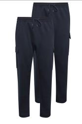 BadRhino Big & Tall 2 PACK Navy Blue Cargo Joggers | BadRhino 3
