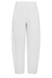 LTS Tall Women's White Polka Dot Barrel Leg Trousers | Long Tall Sally 7