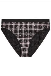 YOURSET 5 PACK Plus Size Black & Pink Check Print High Leg Knickers | Yours Clothing  6