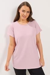 YOURSET 3 PACK Plus Size Chocolate Brown & Pink Core T-Shirts | Yours Clothing 2