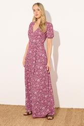 LTS Tall Women's Red Paisley Wrap Maxi Dress | Long Tall Sally 1