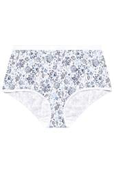 YOURSET 5 PACK Plus Size Navy Blue Floral Print Full Briefs | Yours Clothing 7