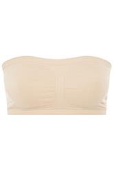 YOURS Curve Nude Seamless Padded Non-Wired Bandeau Bra