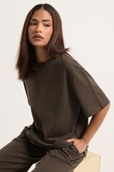 PixieGirl Petite Women's Chocolate Cotton Brown T-Shirt | PixieGirl 3