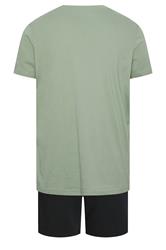 JACK & JONES Big & Tall Green T-Shirt & Shorts Set  5