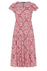 YOURS Curve Pink Paisley Print Smock Dress