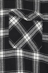 BadRhino Big & Tall Black Checked Borg Shacket | BadRhino 5