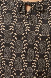 LTS Tall Black Geometric Tie Front Top | Long Tall Sally 5